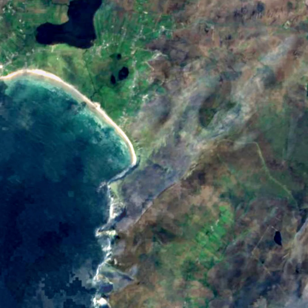 Achill Island seen from above (Sentinel-2)