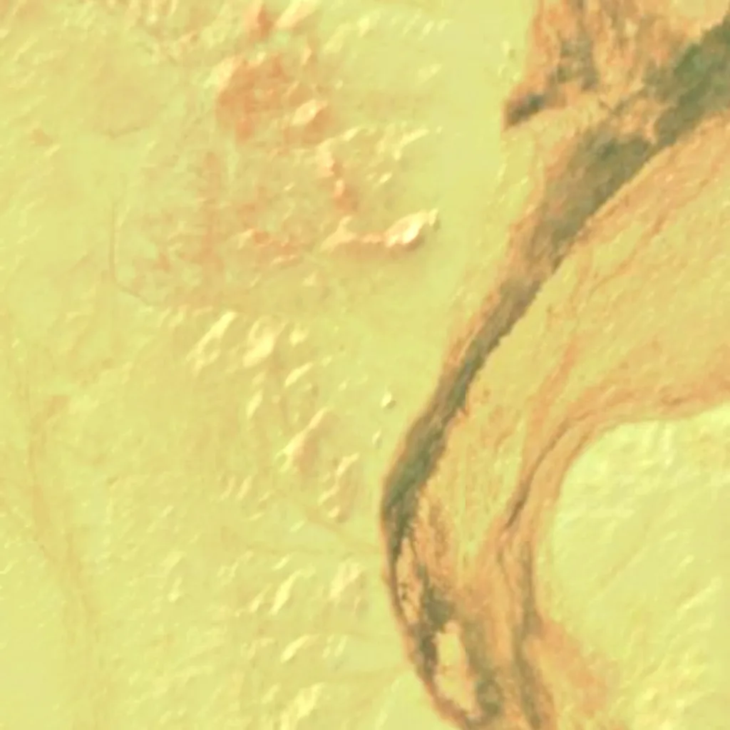 Adrar des Ifoghas seen from above (Sentinel-2)