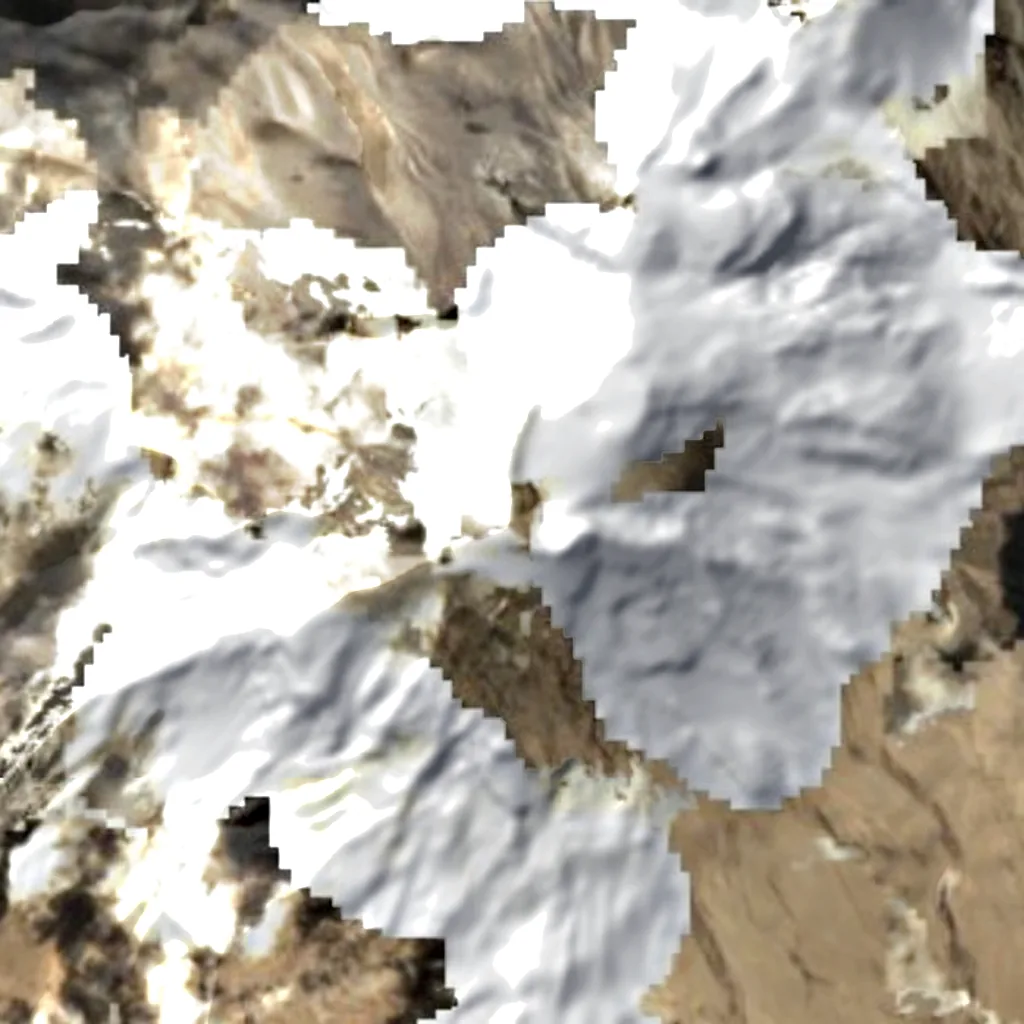 Ampato seen from above (Sentinel-2)