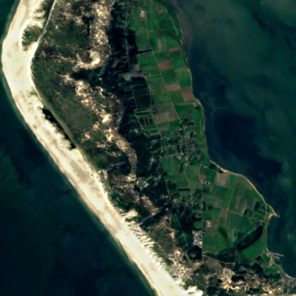 Amrum seen from above (Sentinel-2)