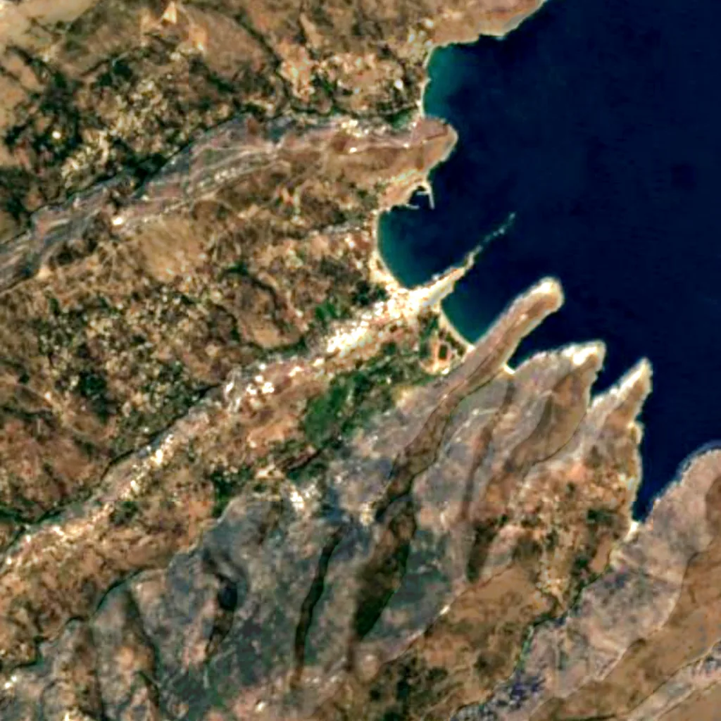 Andros seen from above (Sentinel-2)
