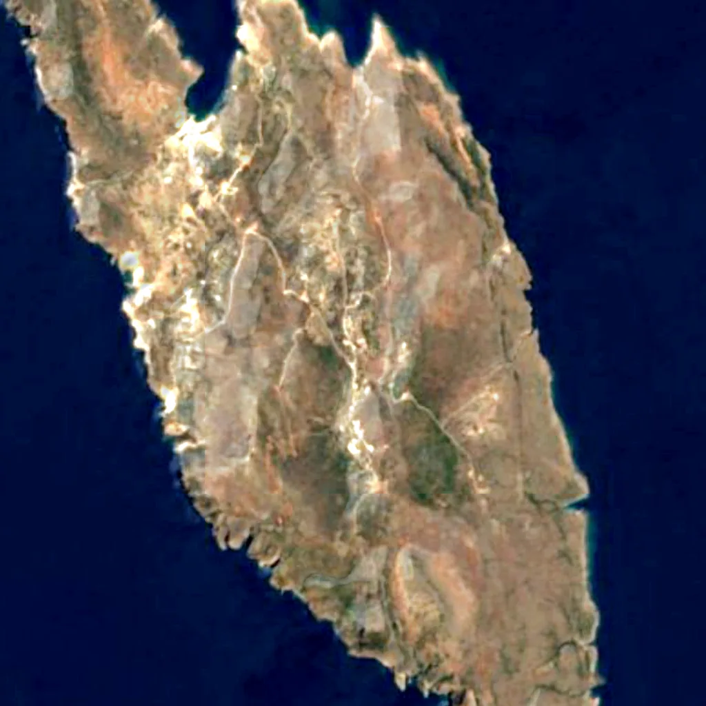 Antikythera seen from above (Sentinel-2)