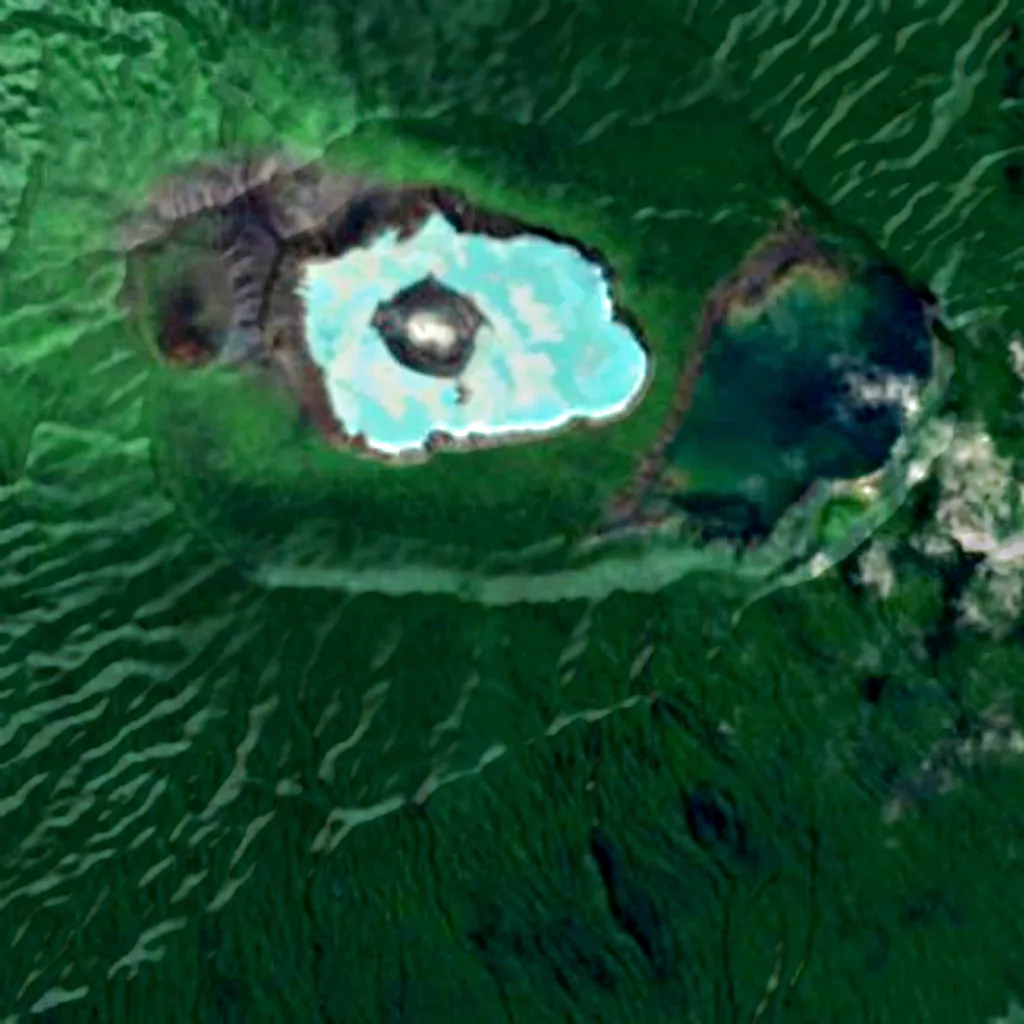 Aoba Island seen from above (Sentinel-2)