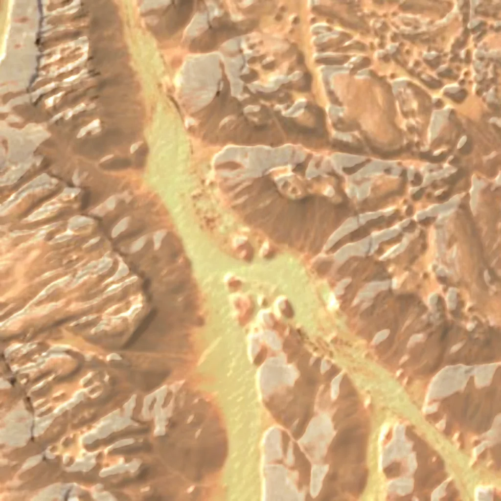 Arak gorges seen from above (Sentinel-2)