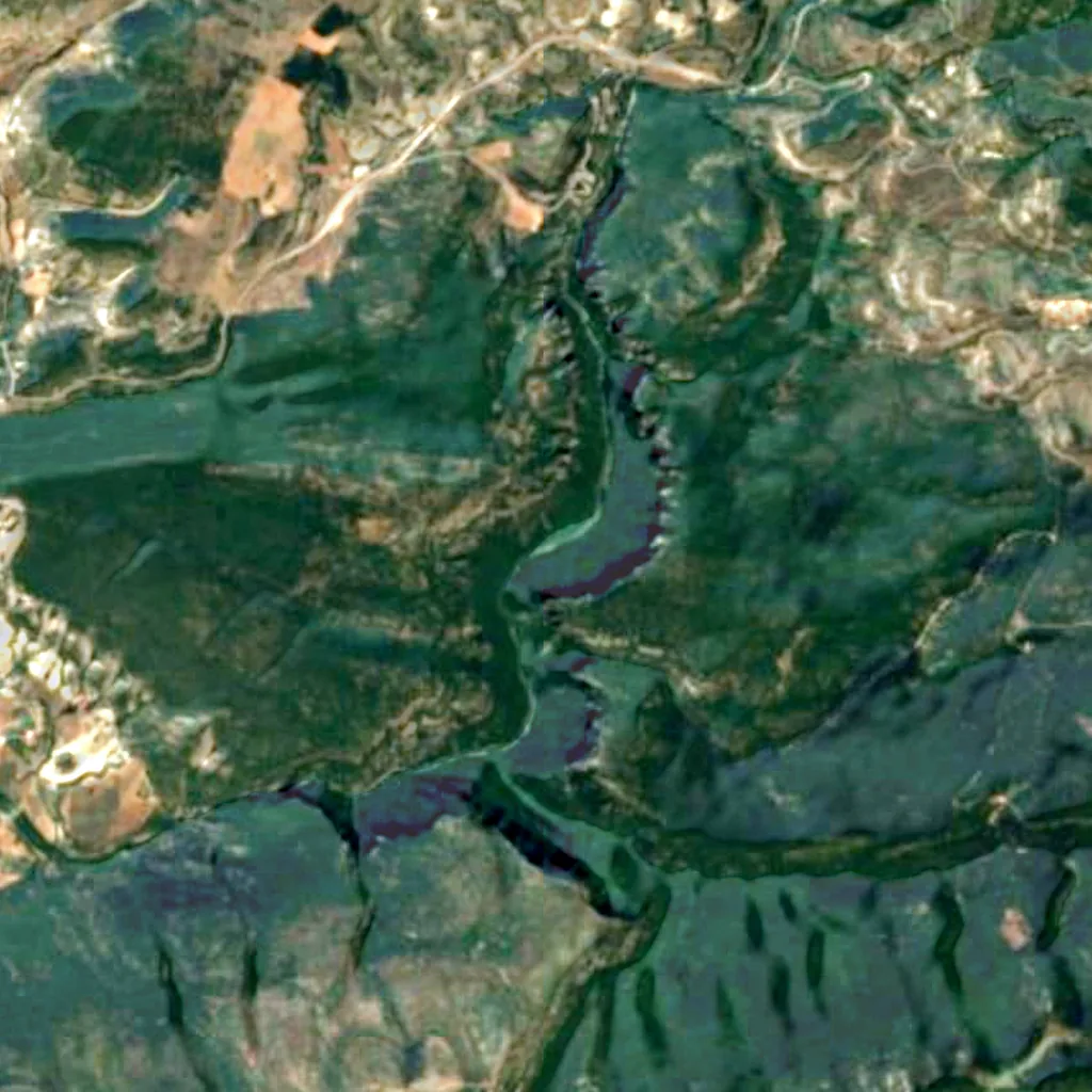 Arbaiun canyon seen from above (Sentinel-2)