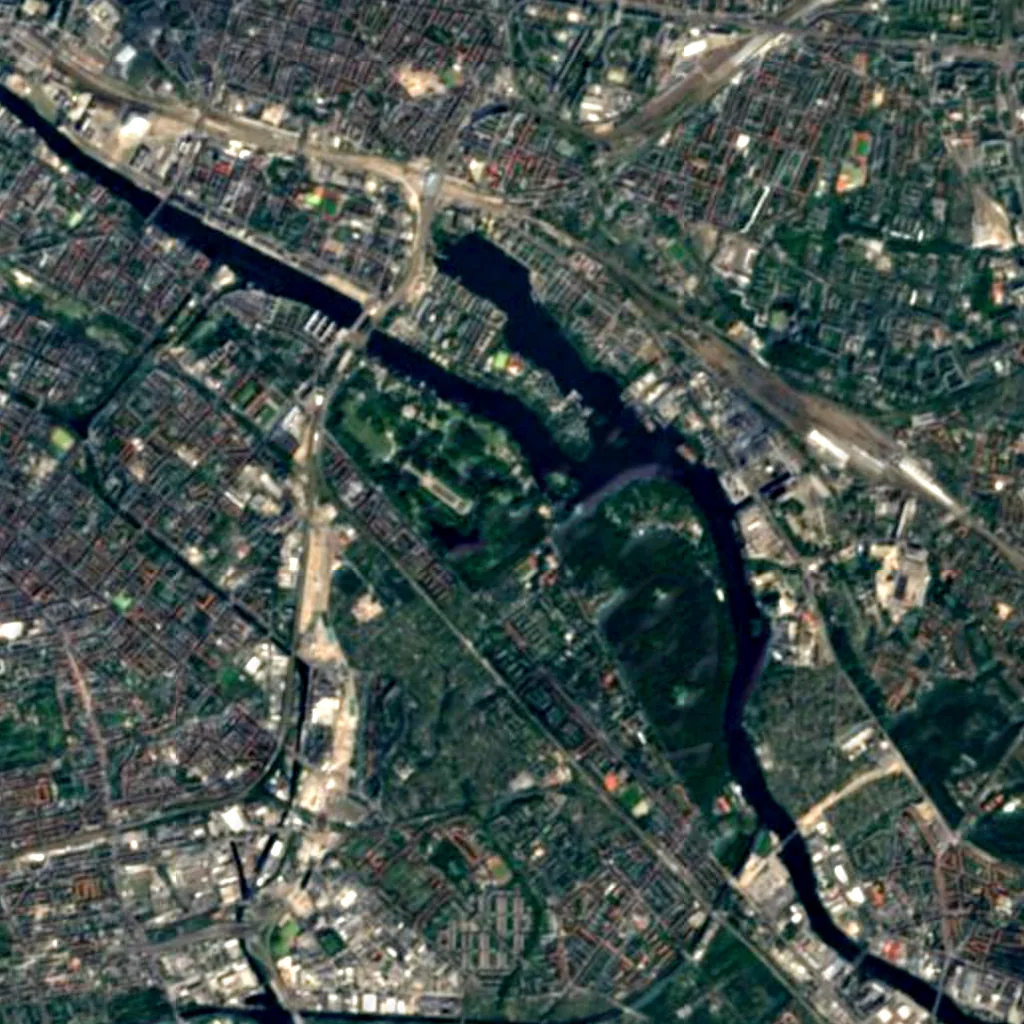 Archenhold Observatory seen from above (Sentinel-2)