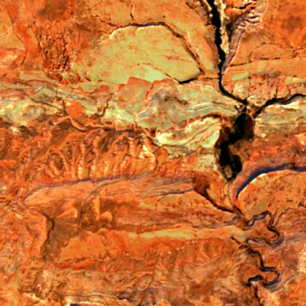 Arches National Park seen from above (Sentinel-2)