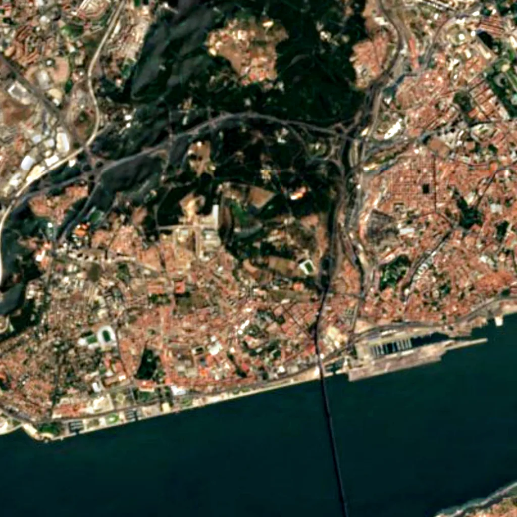Astronomical Observatory of Lisbon seen from above (Sentinel-2)
