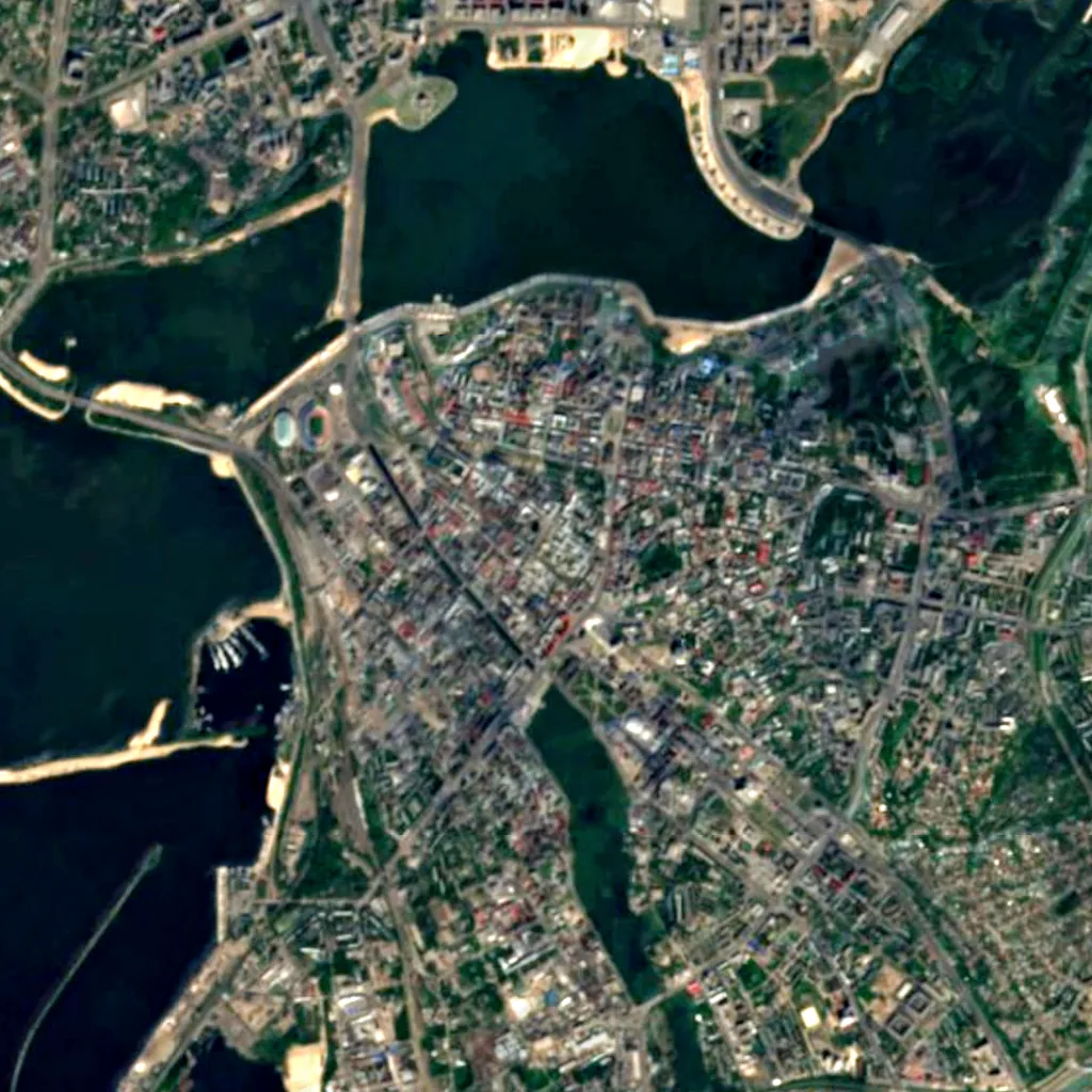 Astronomical Observatory of the University of Kazan seen from above (Sentinel-2)