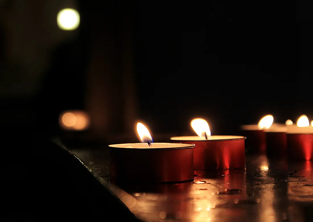 Candles in Trieste S.Giusto Cathedral