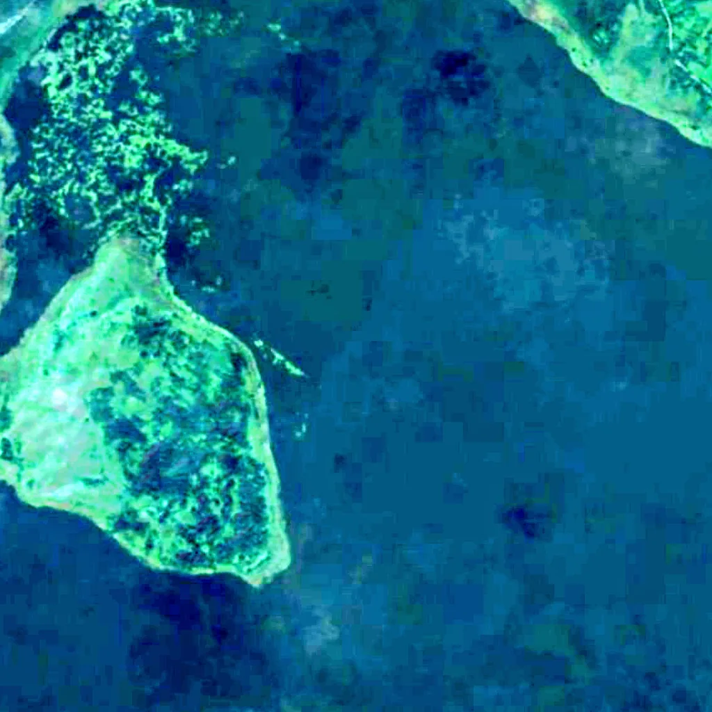 Asviejskaje Lake seen from above (Sentinel-2)