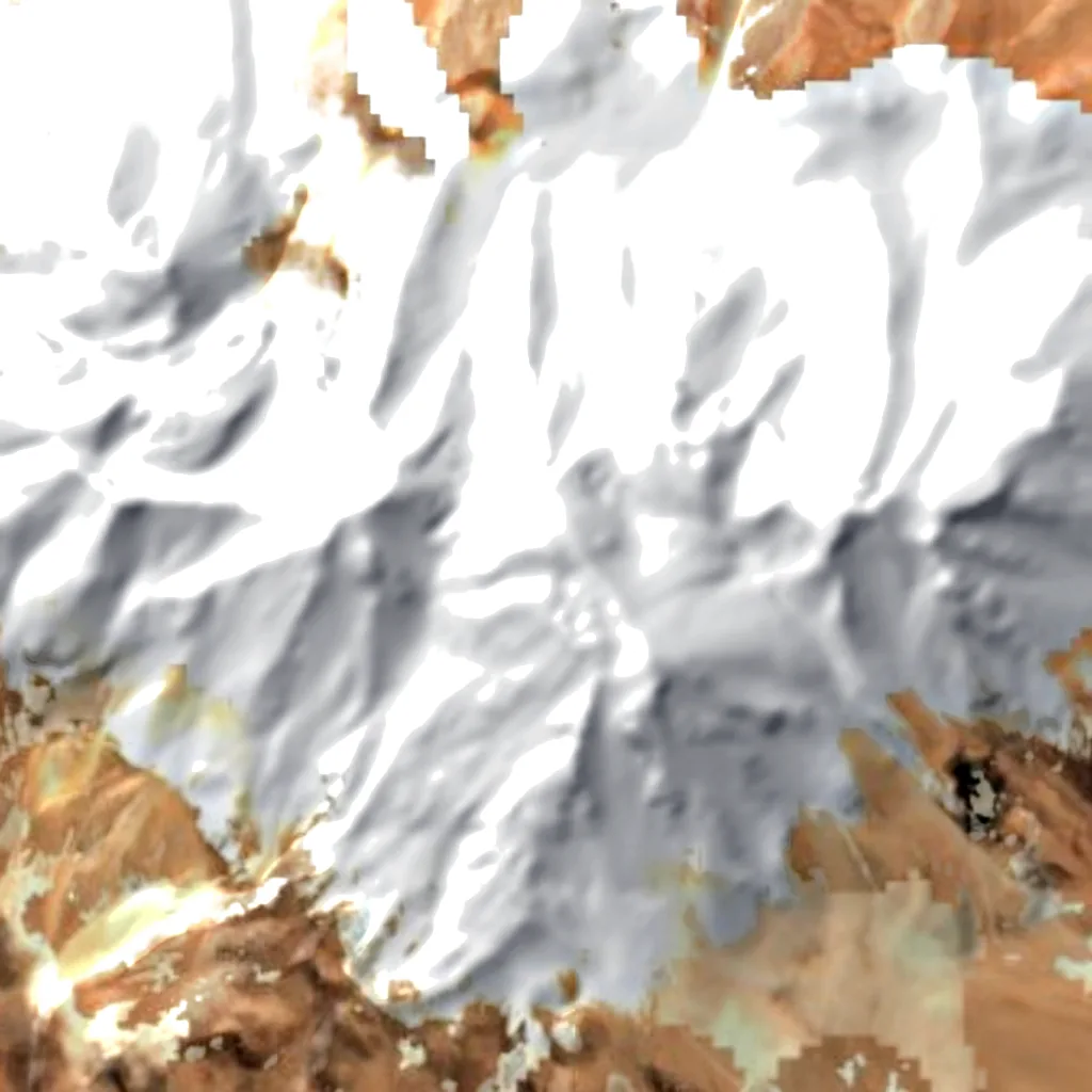 Aucanquilcha seen from above (Sentinel-2)