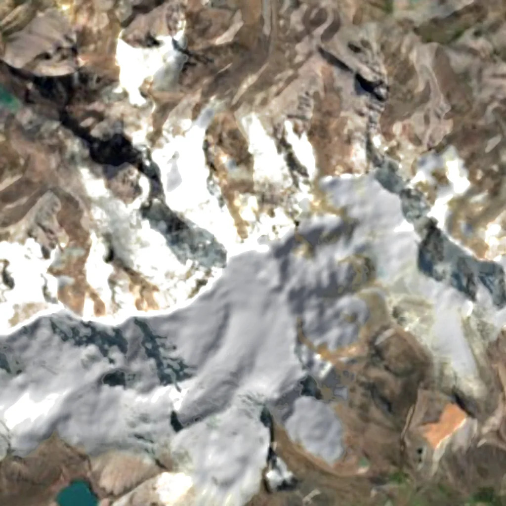 Ausangate seen from above (Sentinel-2)