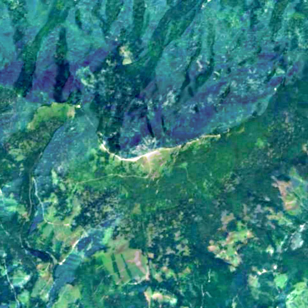 Babia Góra seen from above (Sentinel-2)