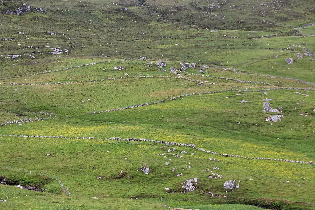 Alte Einfriedungen im Westen von Barra