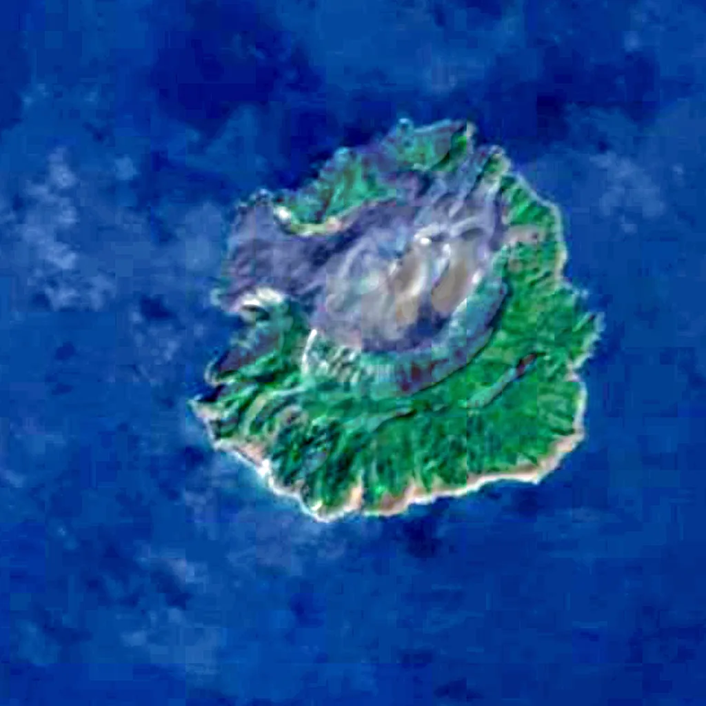 Barren Island seen from above (Sentinel-2)
