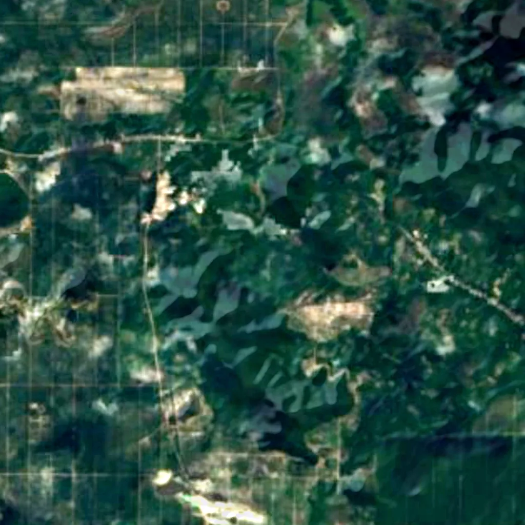 Belitung Island seen from above (Sentinel-2)