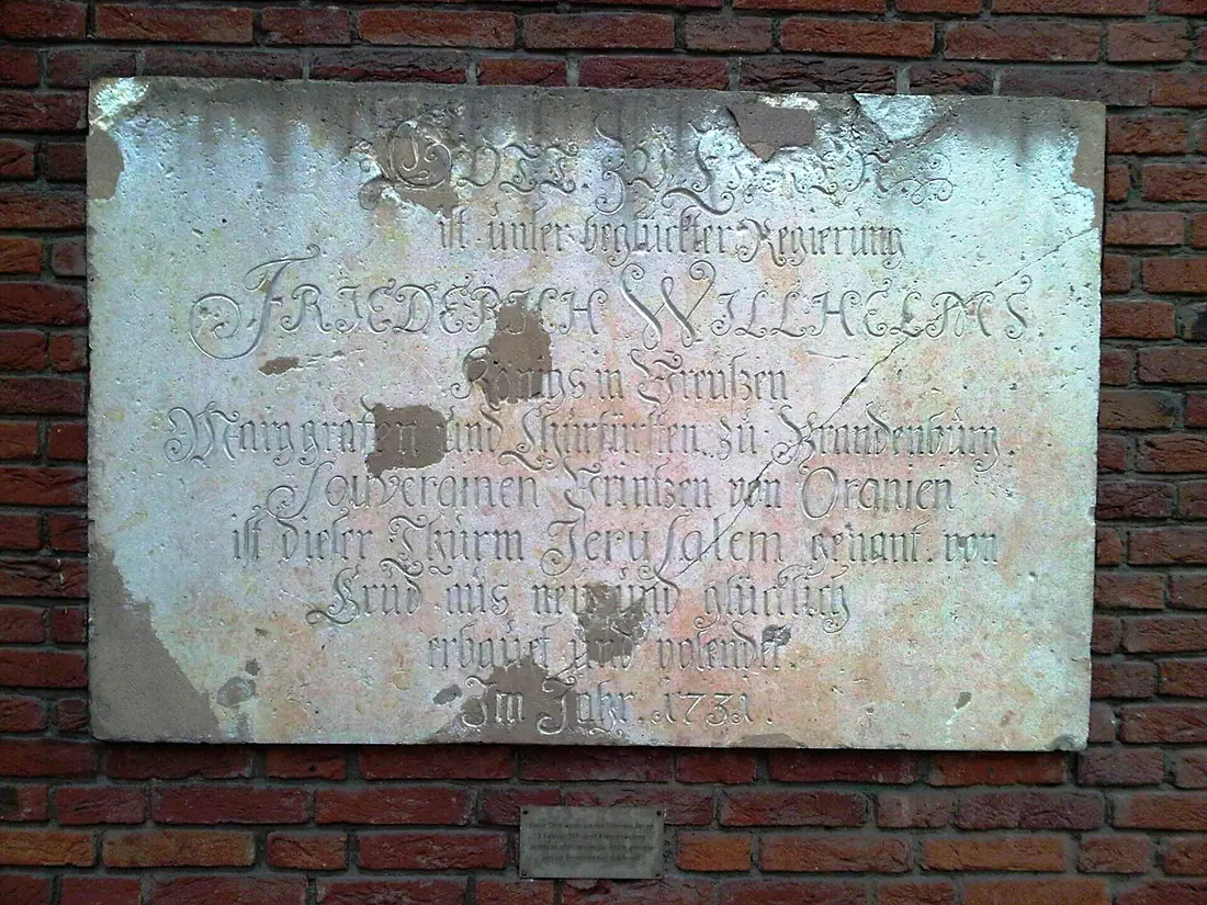 Berlin-Kreuzberg Jerusalemkirche Stein der alten Kirche