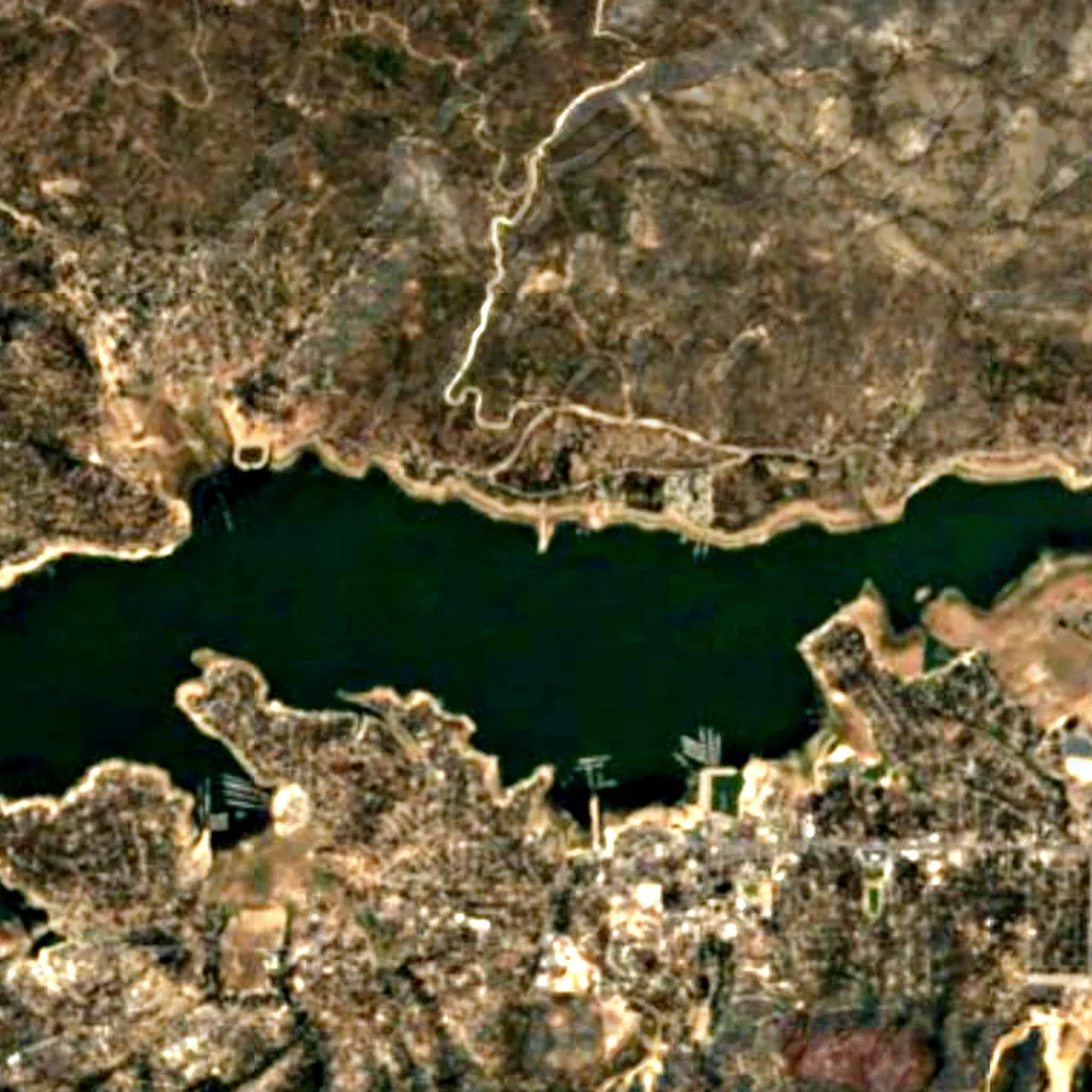 Big Bear Solar Observatory seen from above (Sentinel-2)