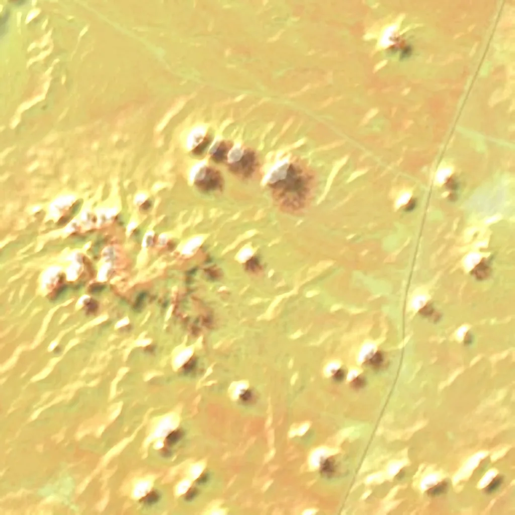 Black Desert seen from above (Sentinel-2)
