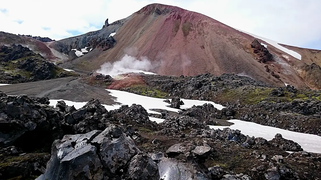 Brennisteinsalda volcano at Landmannalaugar in Iceland