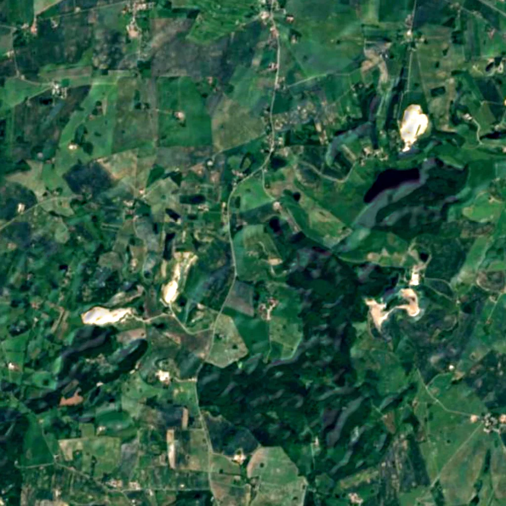 Brorfelde Observatory seen from above (Sentinel-2)