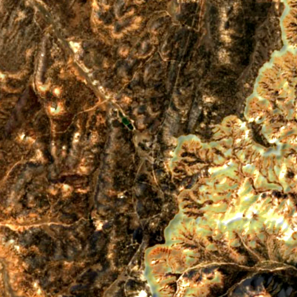 Bryce Canyon National Park seen from above (Sentinel-2)