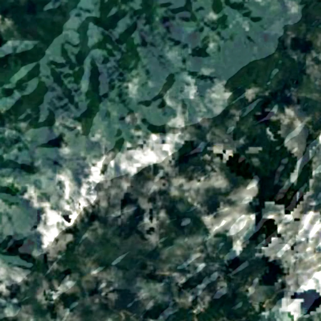 Bukit Pagon seen from above (Sentinel-2)