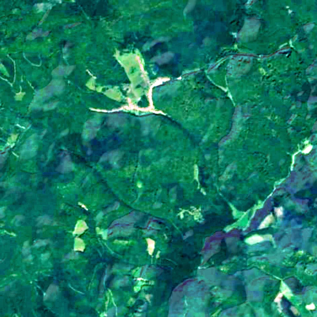 Bükk National Park seen from above (Sentinel-2)