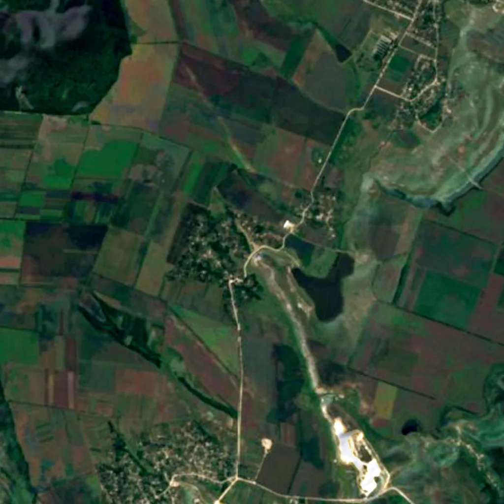 Butești Gorge seen from above (Sentinel-2)