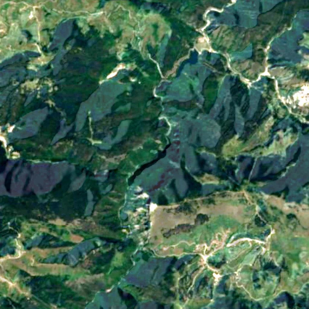 Buynovsko Gorge seen from above (Sentinel-2)