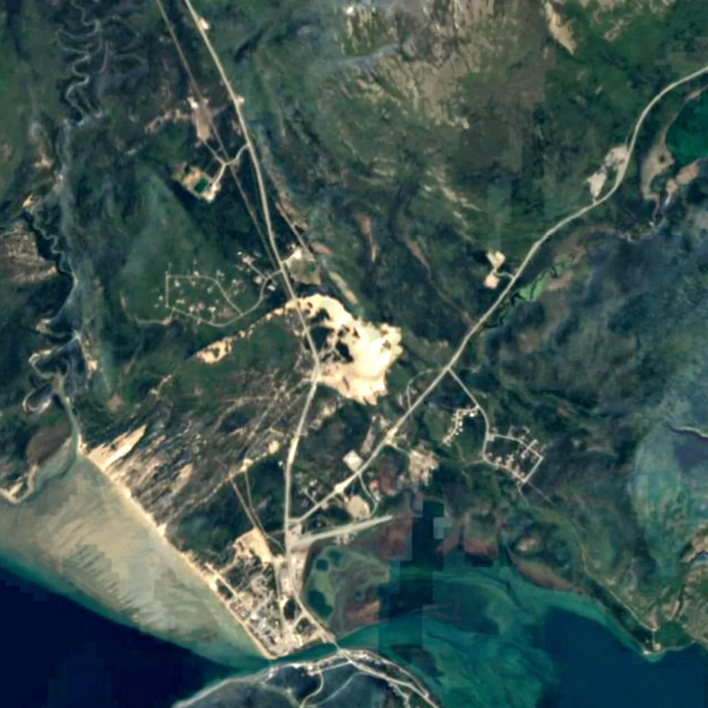 Carcross Desert seen from above (Sentinel-2)