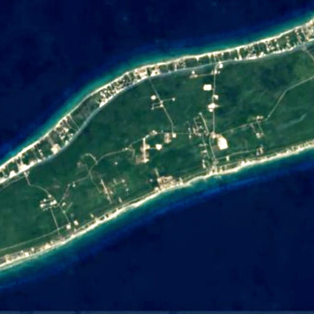 Cayman Brac seen from above (Sentinel-2)