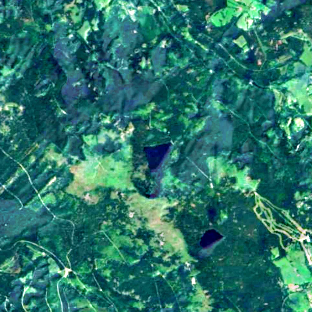 Černé jezero seen from above (Sentinel-2)