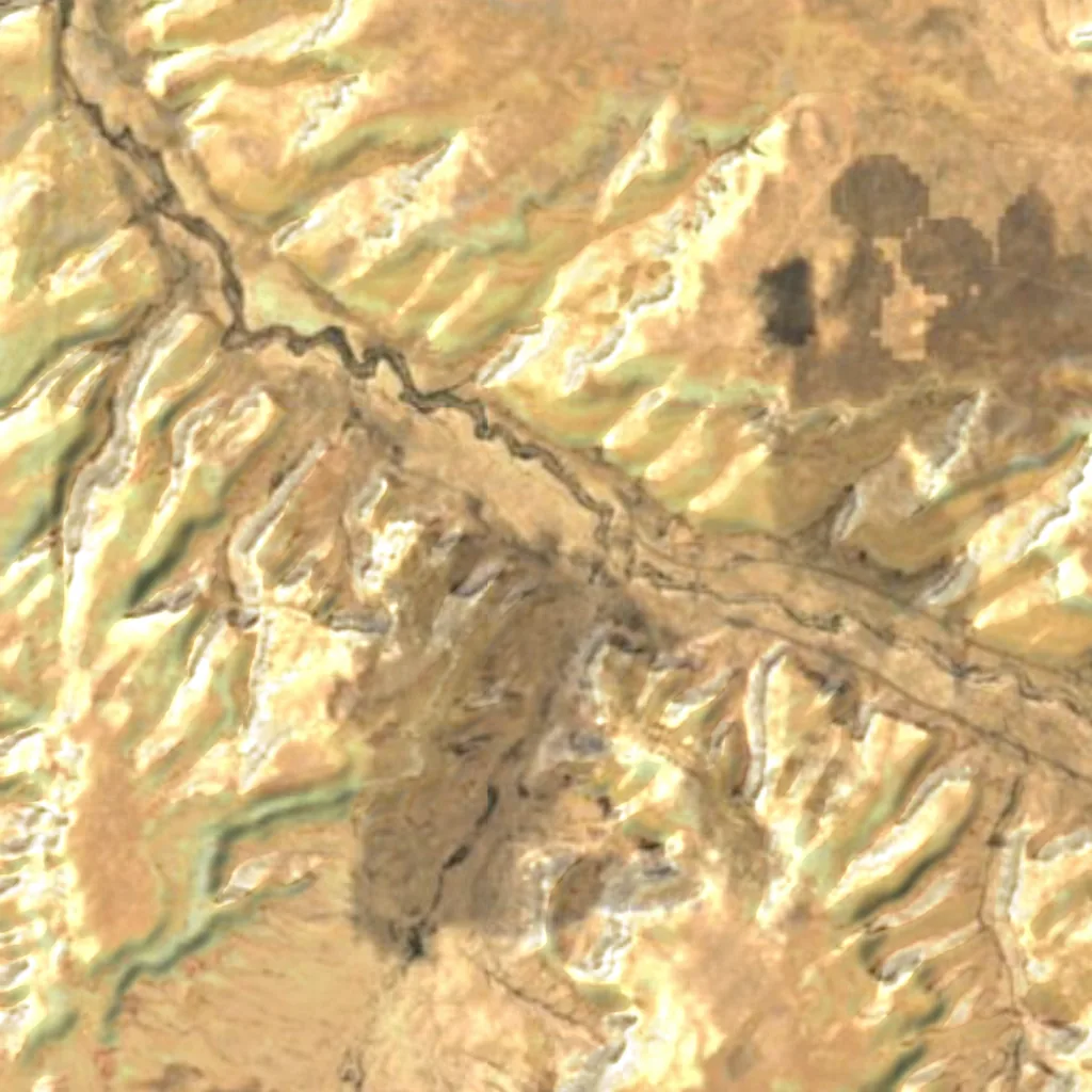 Chaco Culture National Historical Park seen from above (Sentinel-2)