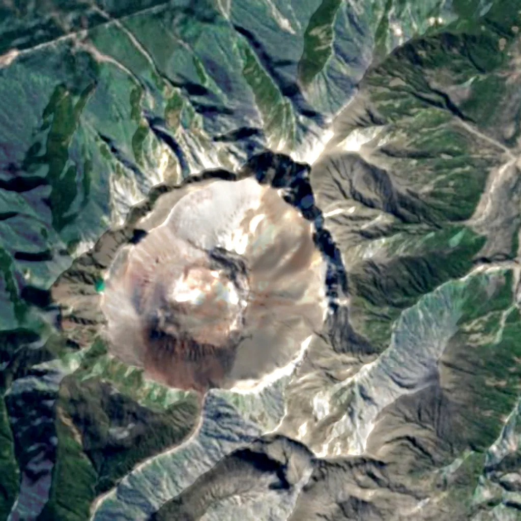 Chaitén seen from above (Sentinel-2)