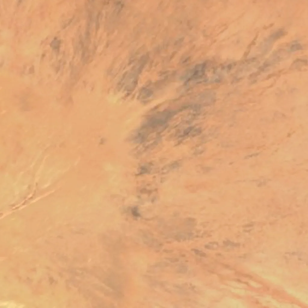 Chalbi Desert seen from above (Sentinel-2)