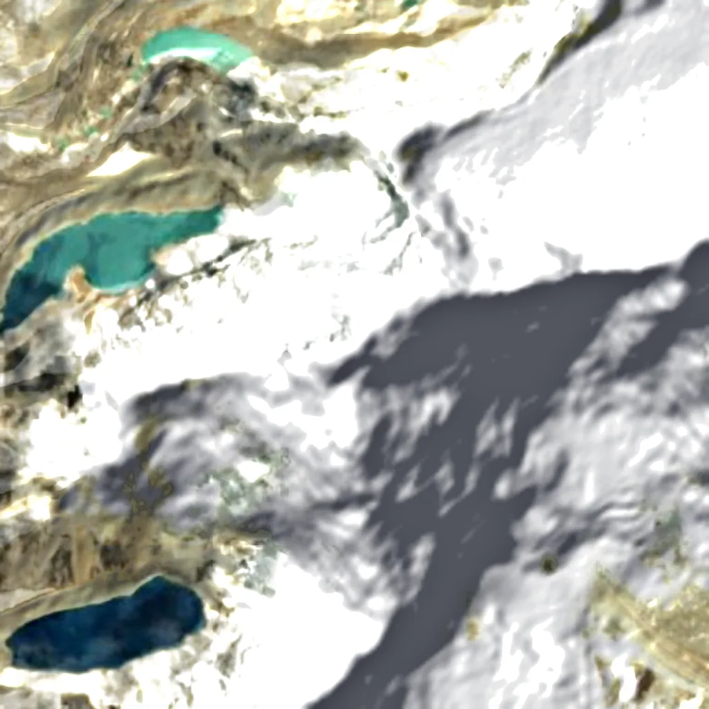 Chamlang seen from above (Sentinel-2)
