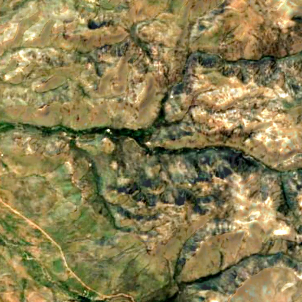 Chiricahua National Monument seen from above (Sentinel-2)