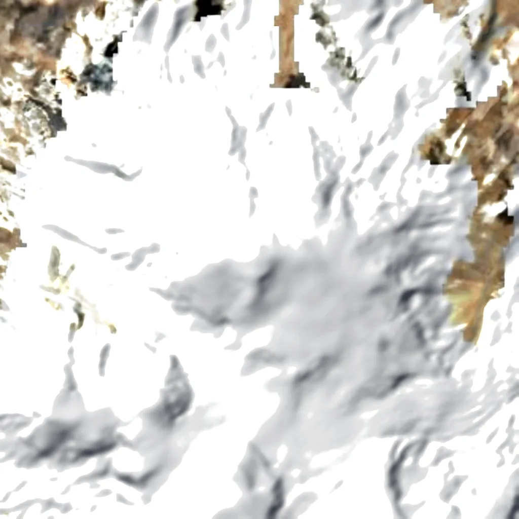 Coropuna seen from above (Sentinel-2)