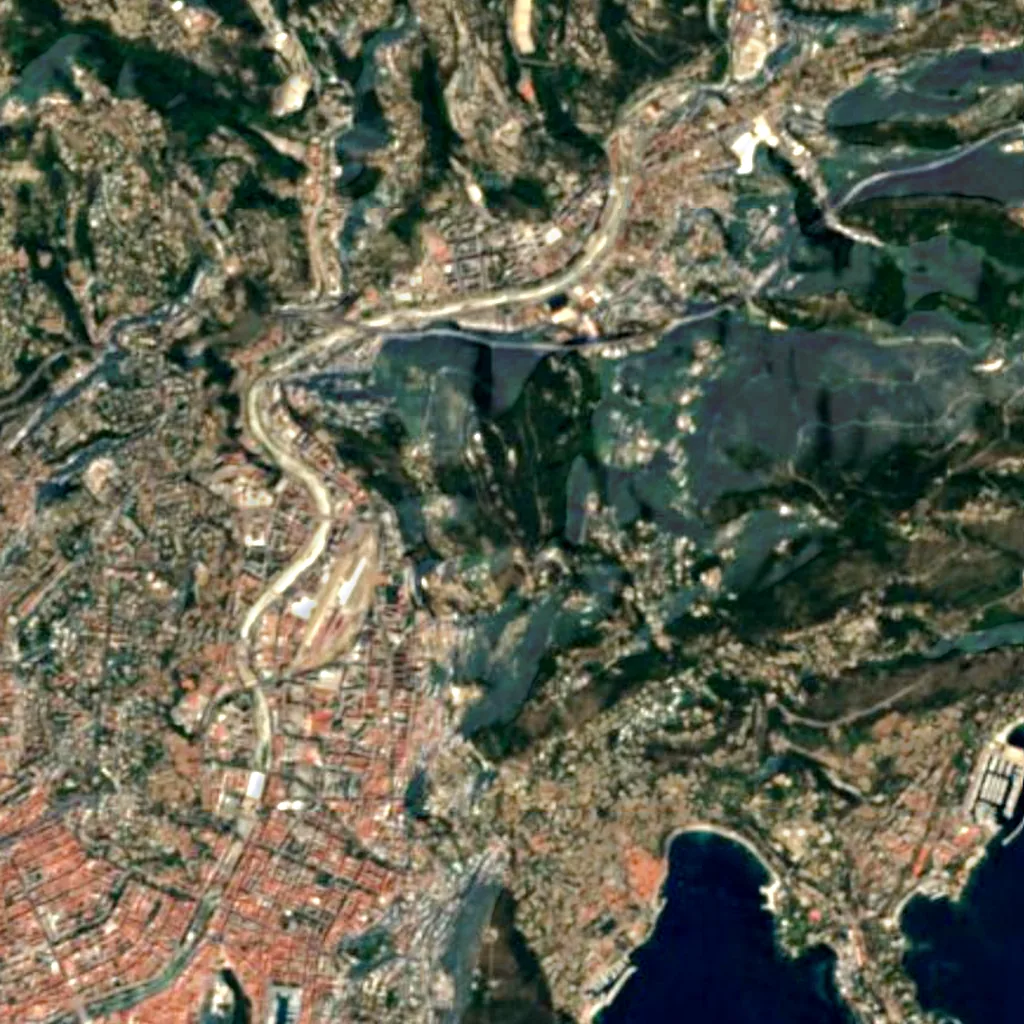 Côte d'Azur Observatory seen from above (Sentinel-2)