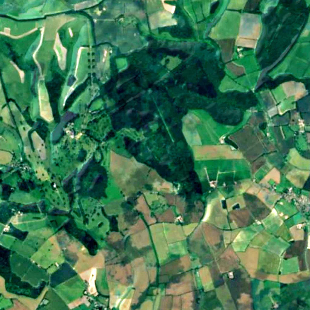 Cranborne Chase seen from above (Sentinel-2)