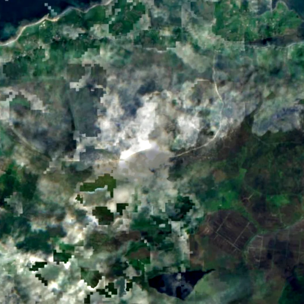 Croagh Patrick seen from above (Sentinel-2)