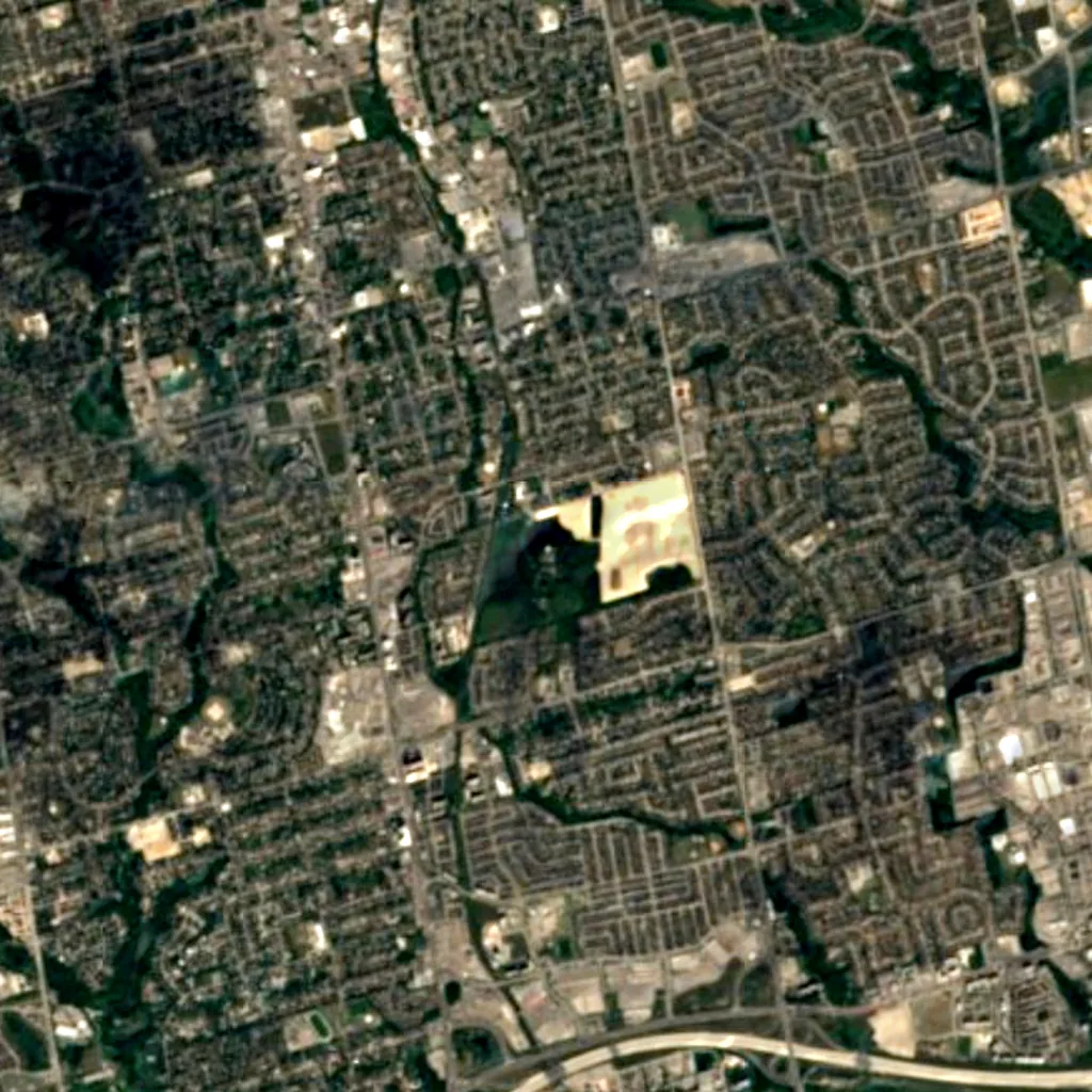David Dunlap Observatory seen from above (Sentinel-2)