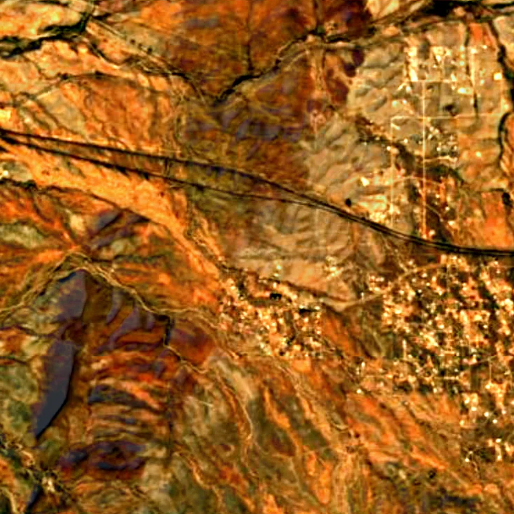 Desert Eagle Observatory seen from above (Sentinel-2)