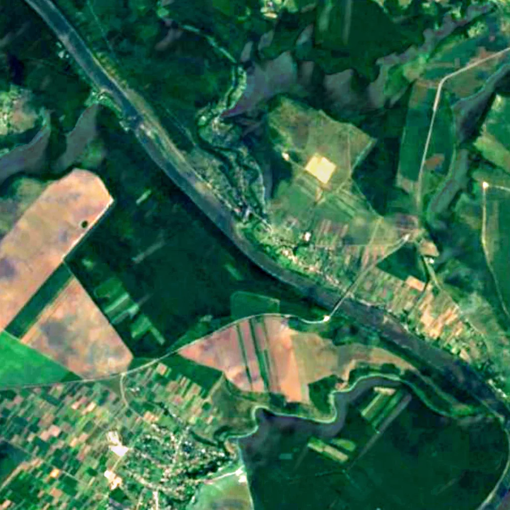 Dniester Canyon seen from above (Sentinel-2)