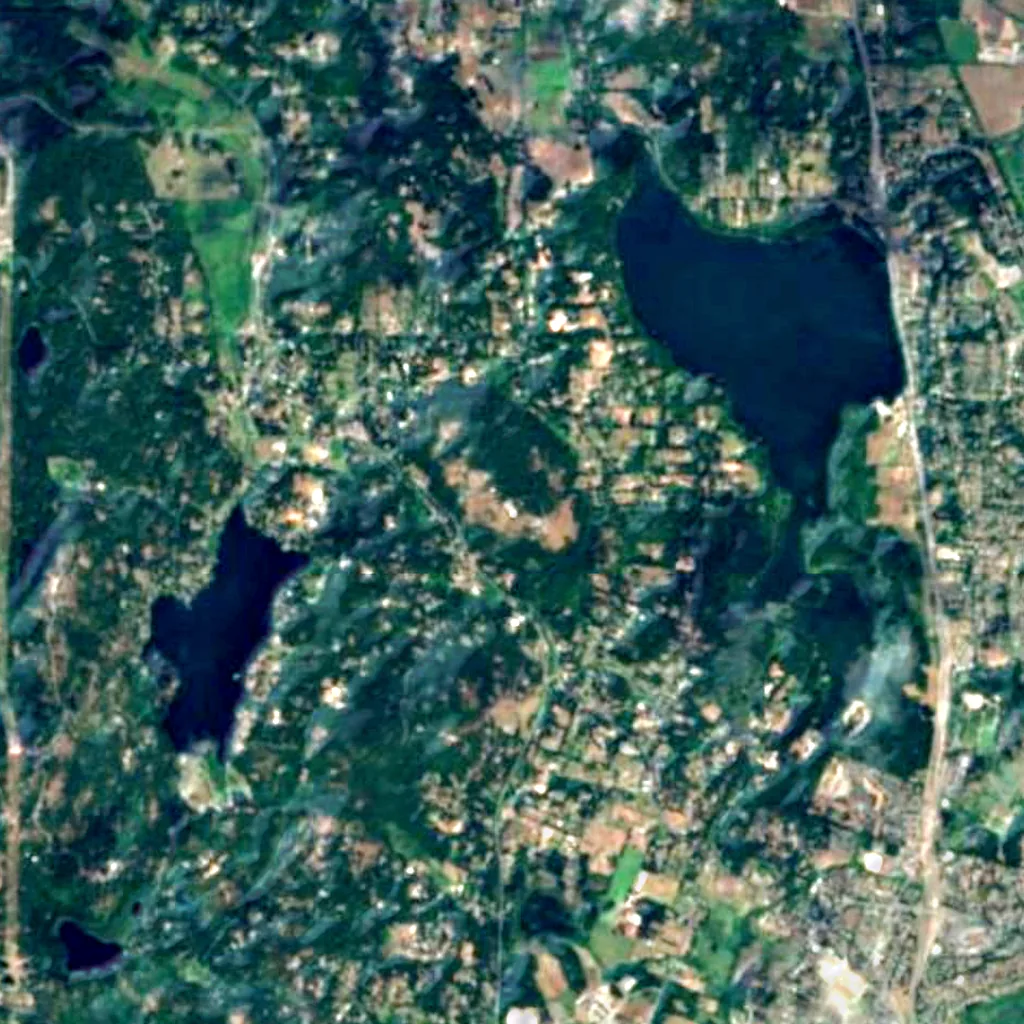 Dominion Astrophysical Observatory seen from above (Sentinel-2)