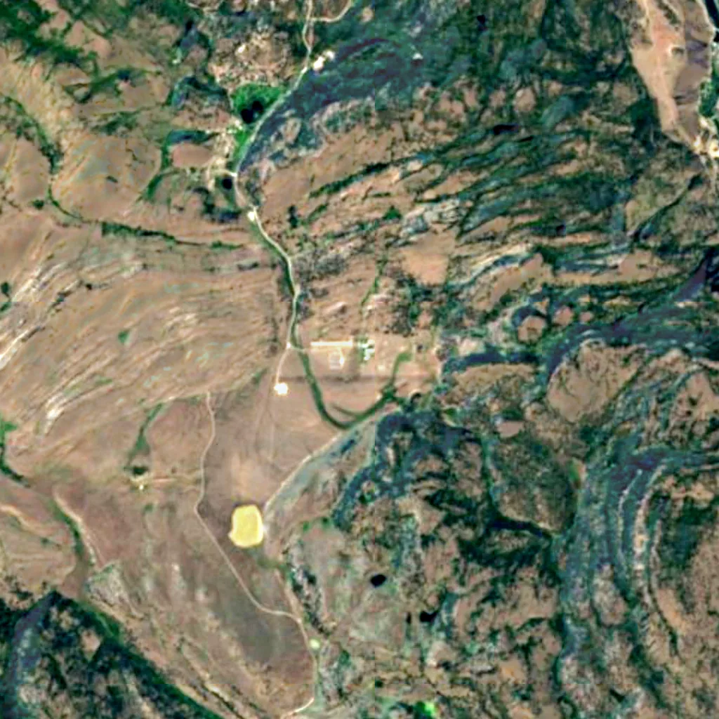 Dominion Radio Astrophysical Observatory seen from above (Sentinel-2)