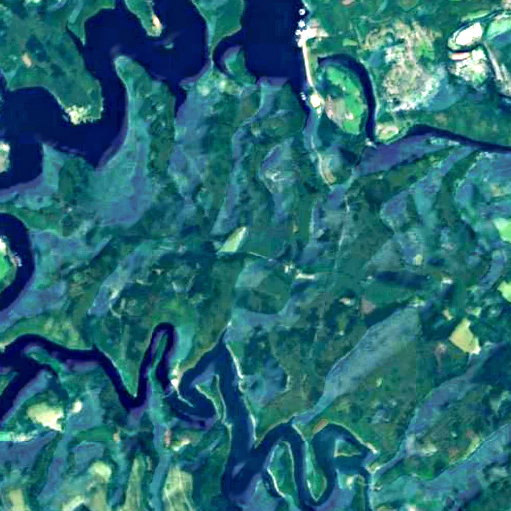 Eifel National Park seen from above (Sentinel-2)