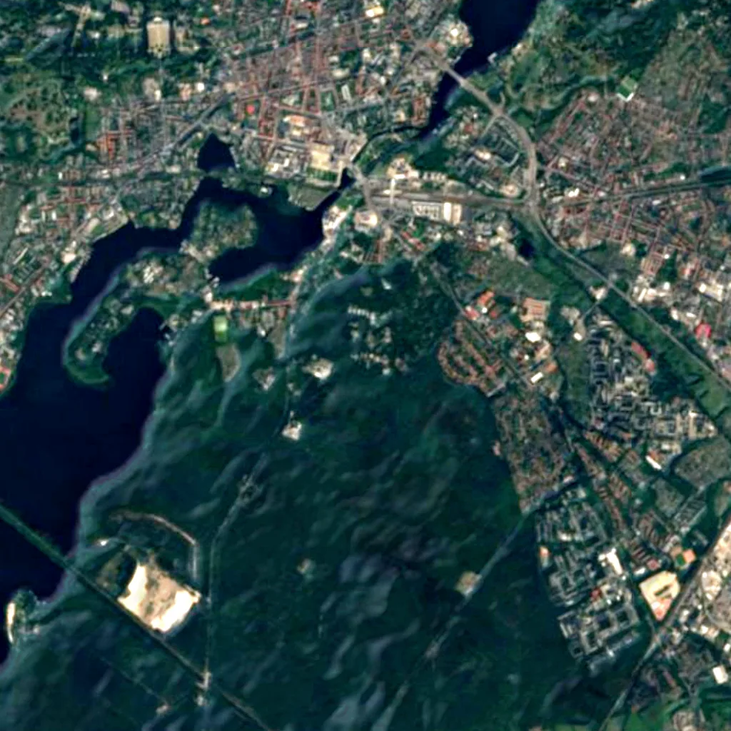 Einstein Tower seen from above (Sentinel-2)